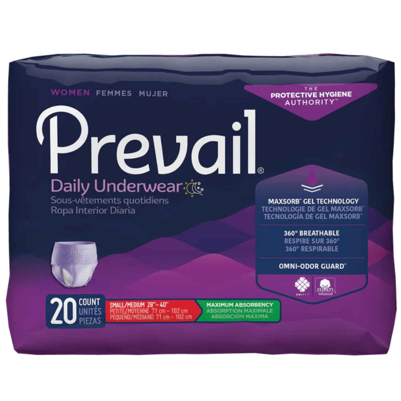 Sous-Vêtements de Protection Prevail à Absorption maximale pour Femmes
