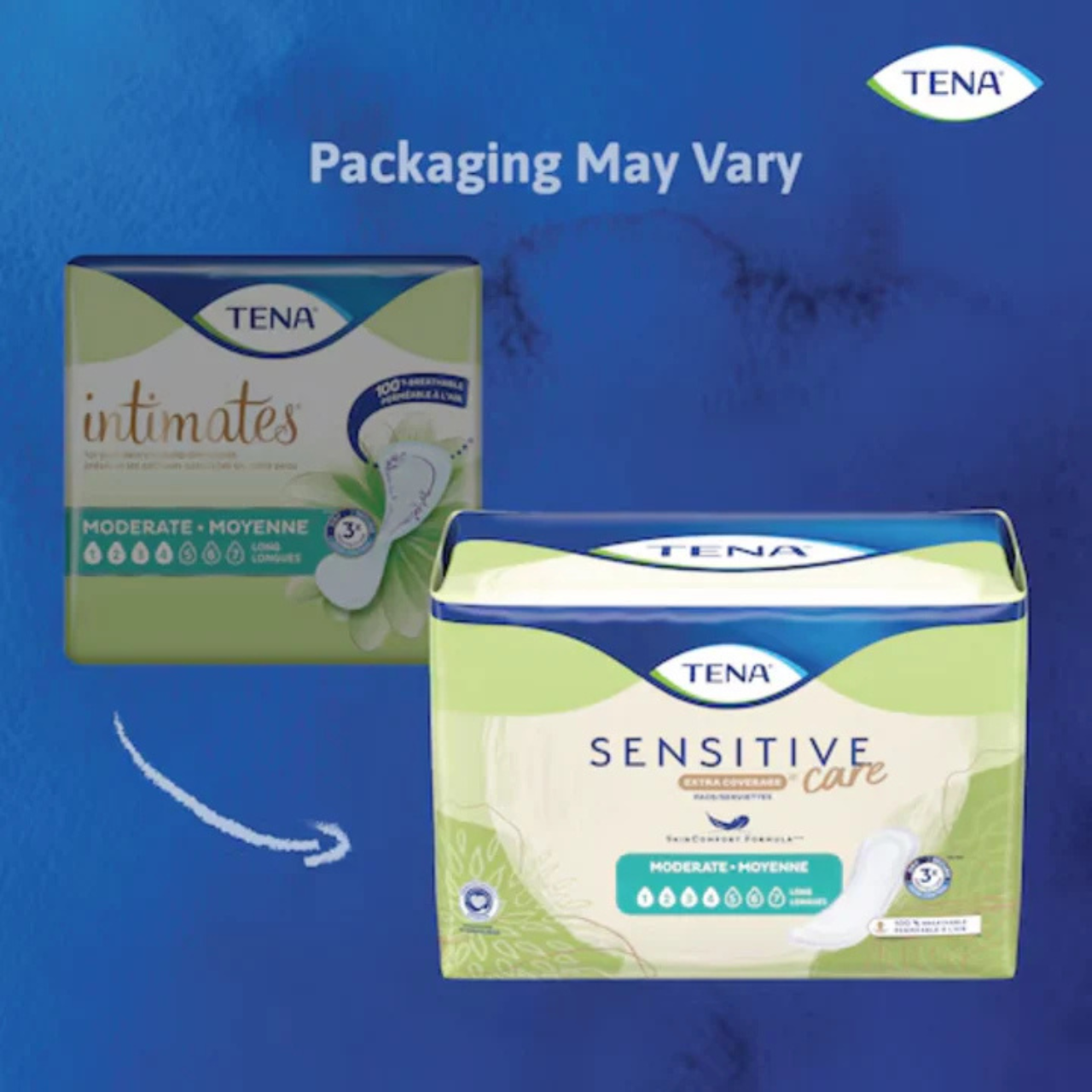 TENA Sensitive Care Serviettes Extra Protection Modérées