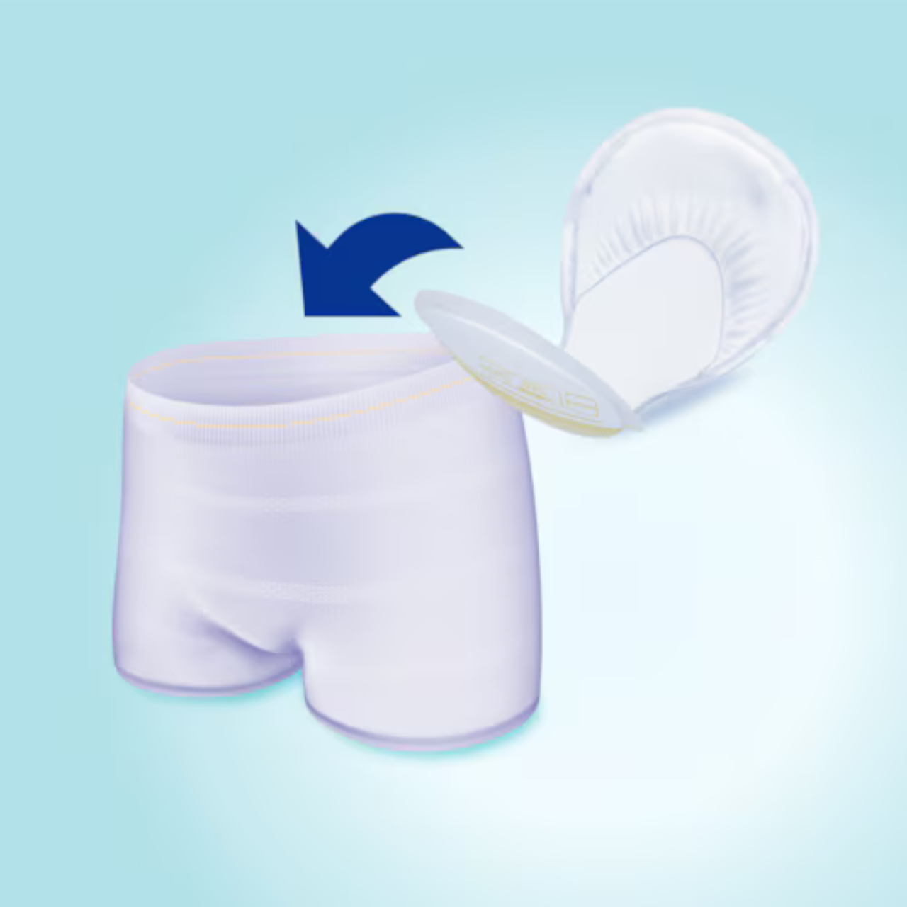 TENA ProSkin Régulier de jour | Coussinets absorbants grand format entièrement perméables à l’air