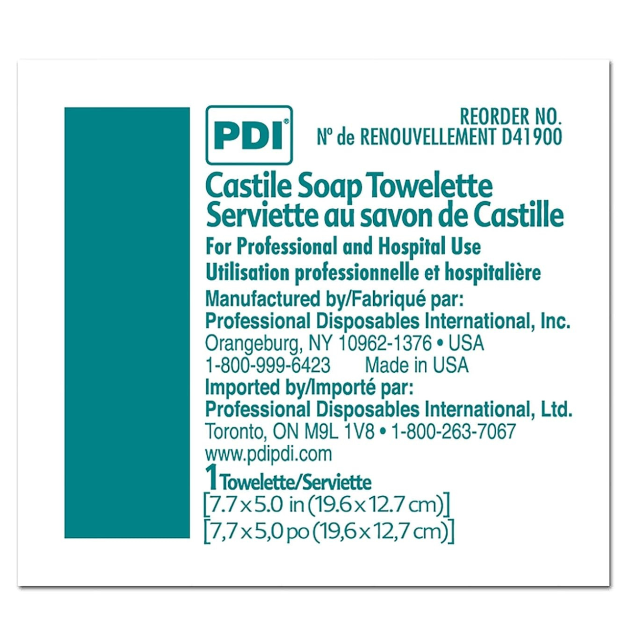 Lingettes nettoyantes au savon de castille