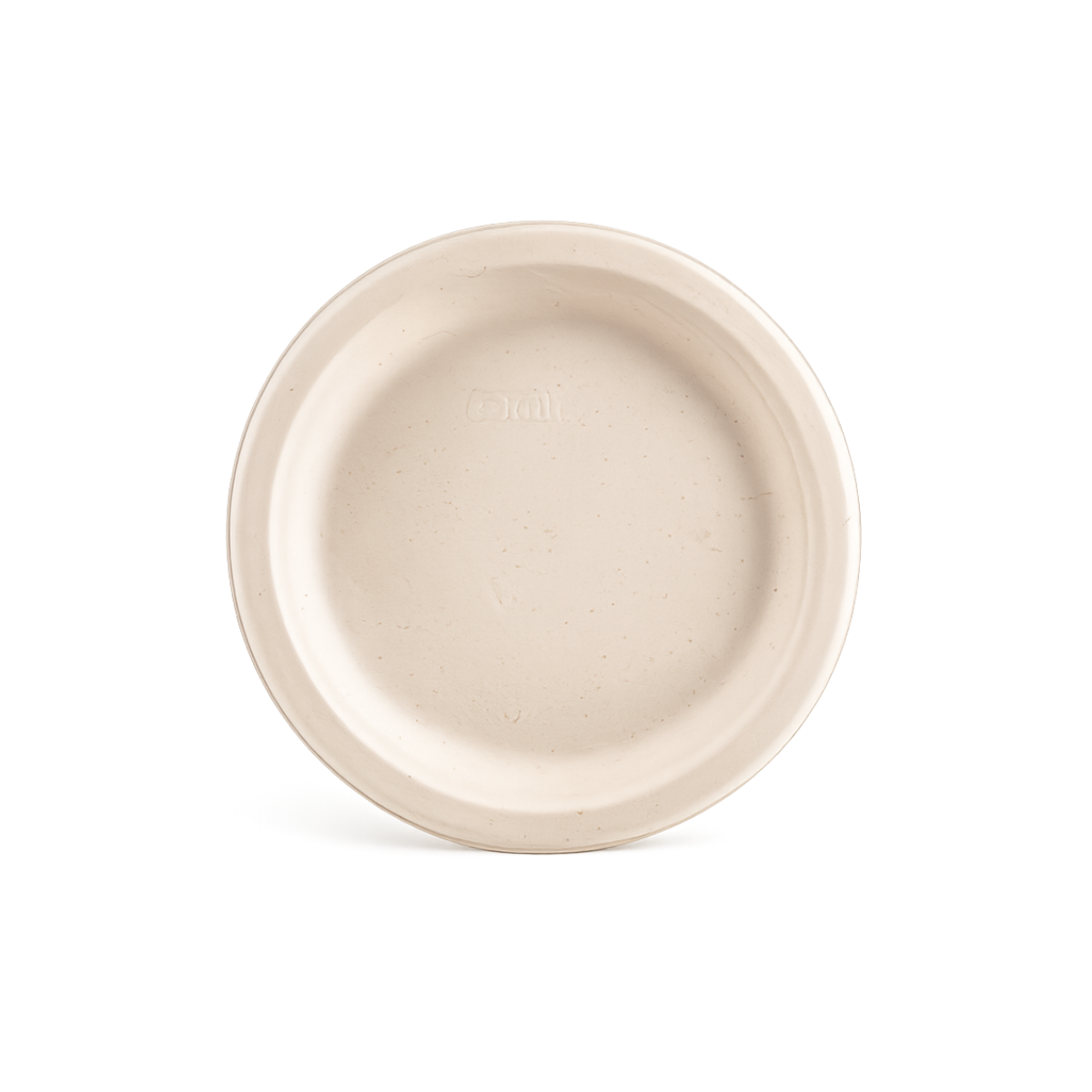 Assiette en bagasse 9" - 500/Boite
