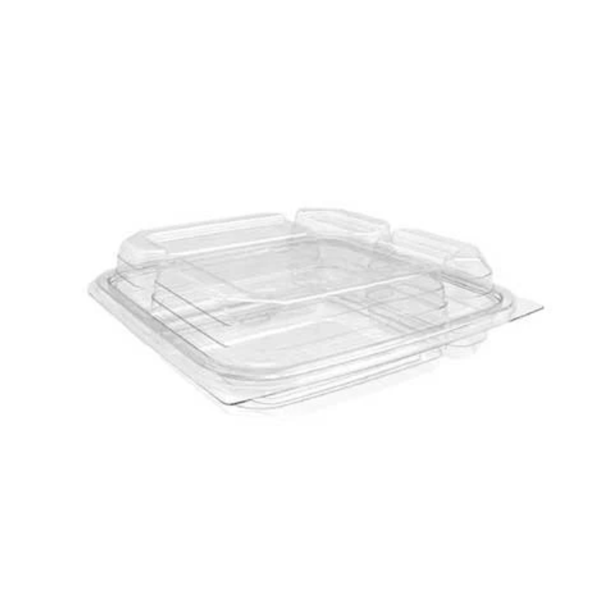 Boite À Lunch 5 Compartiments Plastique Clair 10.5"X8.5"X1.5" 200/Caisse