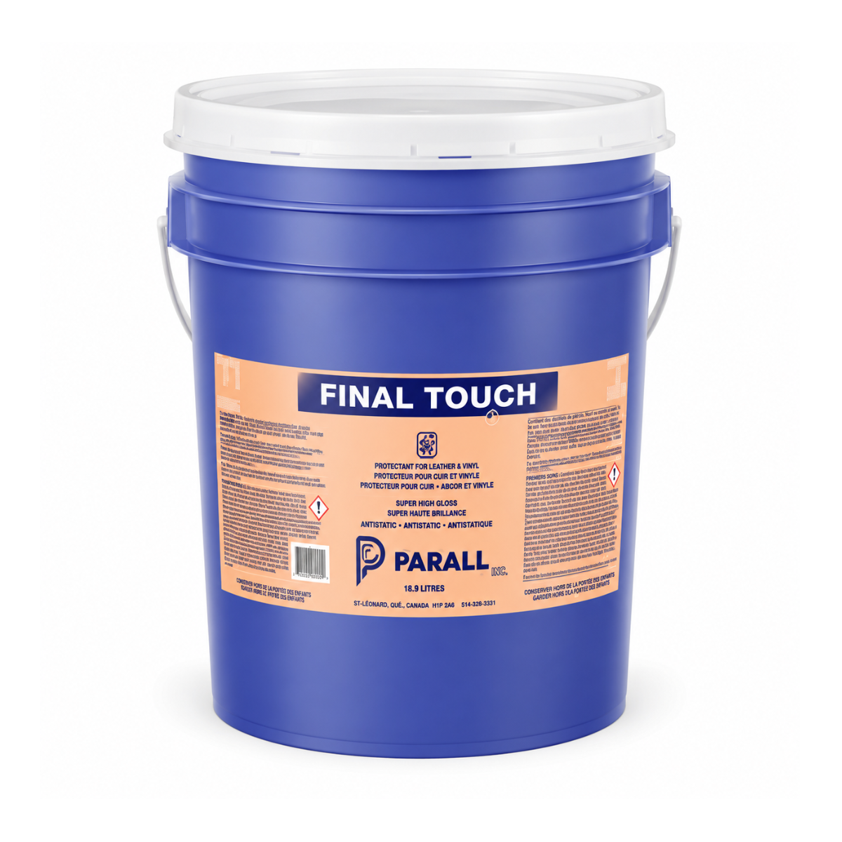 Final Touch" Protecteur pour cuir et vinyle 18.9L