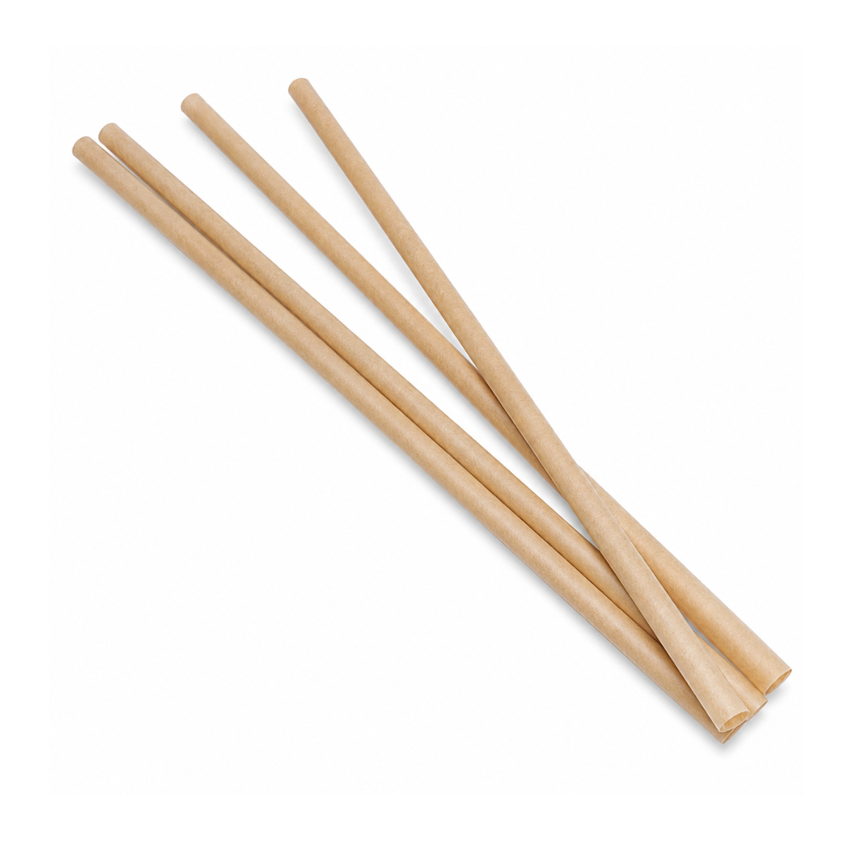 Paille en bagasse 8" 8MM diam. emb. ind. 50X100/Caisse