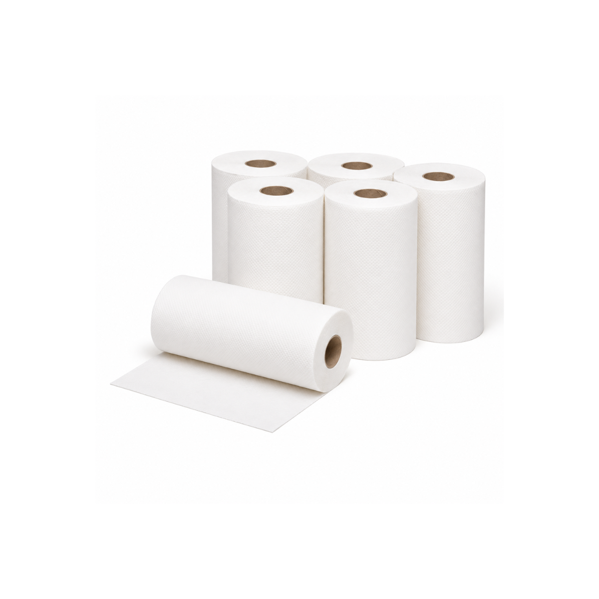 Papier à mains 800' blanc Pure Bamboo - 6 rouleaux/caisse