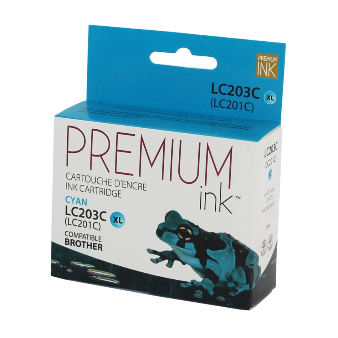 Encre alternative premium Brother LC203CS Cyan