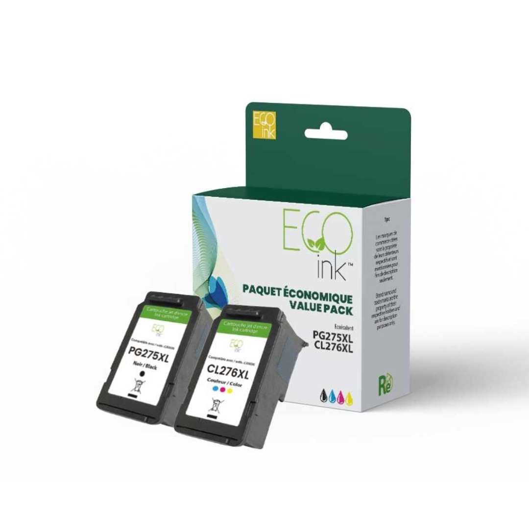 Canon PG275XL/CL276XL Value Pack Ecoink