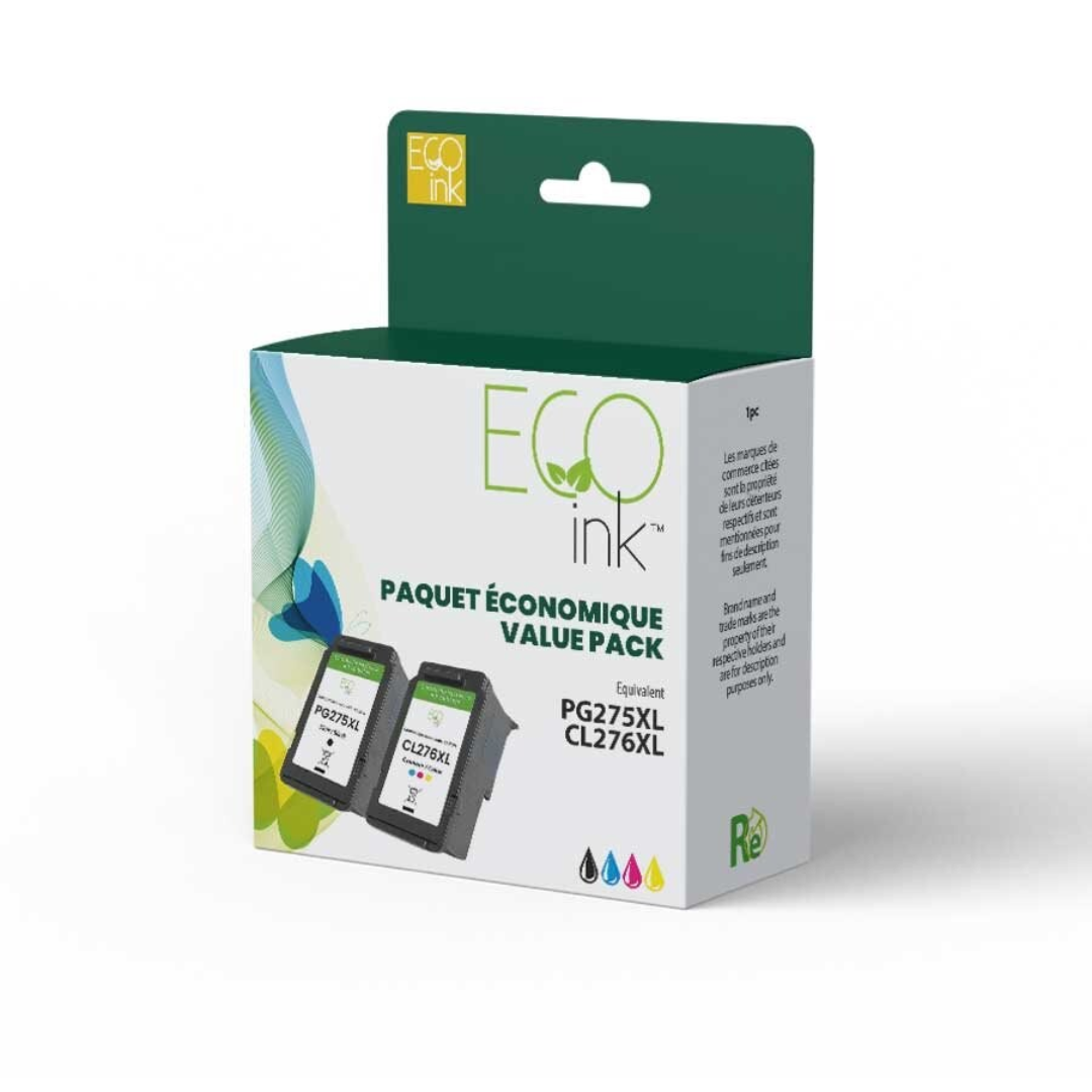 Canon PG275XL/CL276XL Value Pack Ecoink