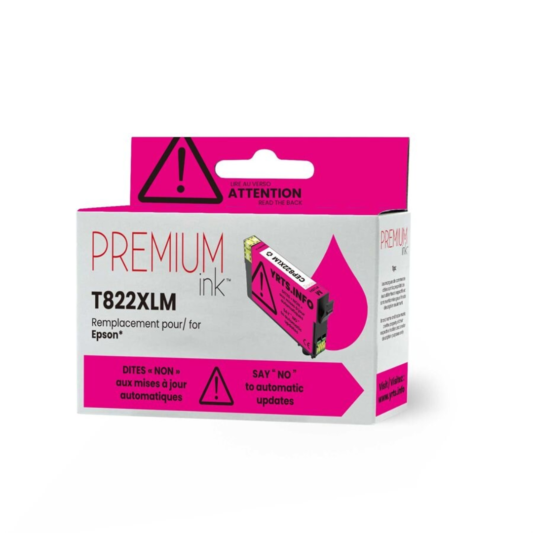 Encre Magenta Compatible Premium Epson T822XL320 YRTS