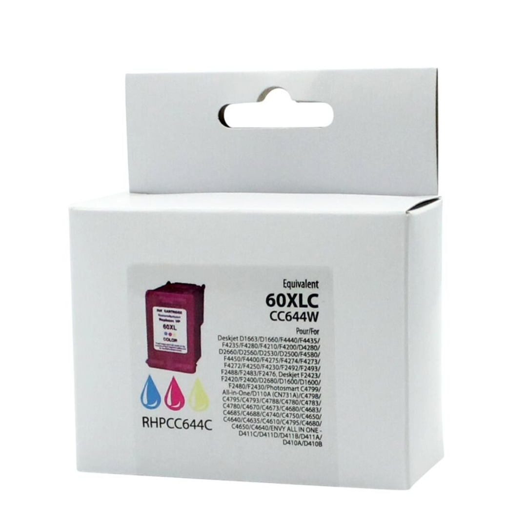 HP No. 60XL CC644 Boîte Neutre Couleur Remanufacturée