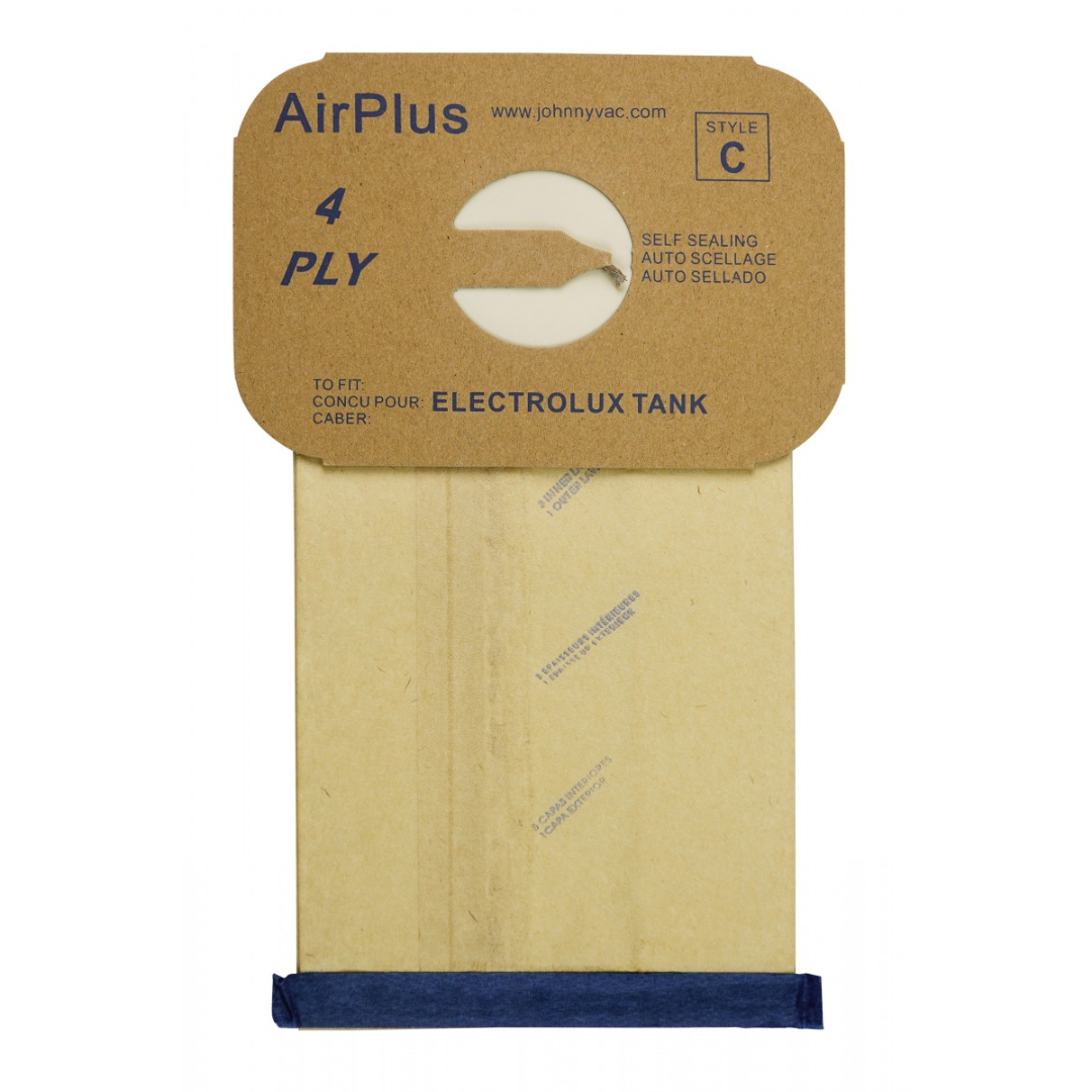 Sac en papier pour aspirateur chariot Electrolux - style C AirPlus - paquet de 12 sacs