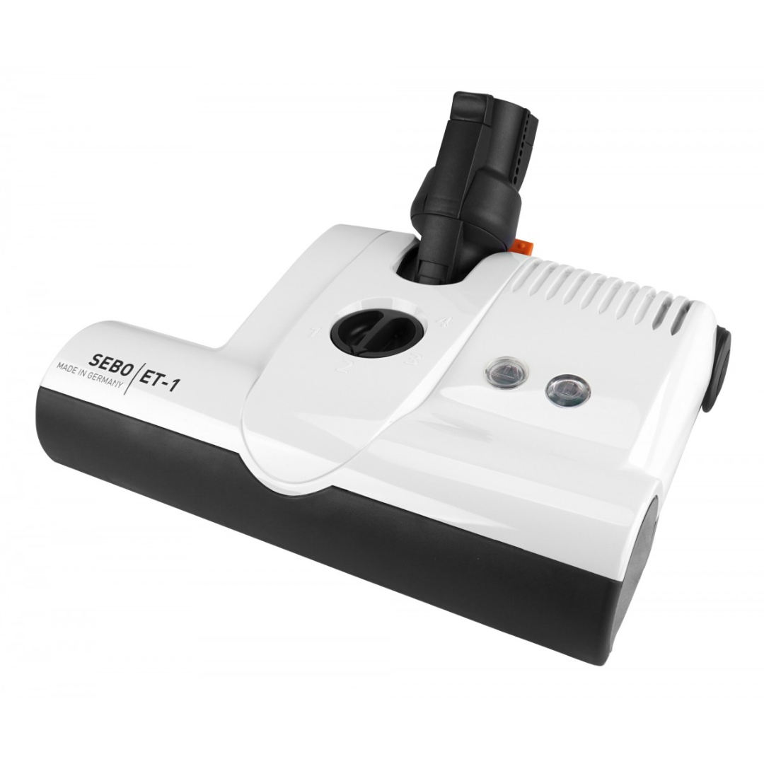 Balai électrique "Quick Connect" - largeur de 30,5 cm (12") - hauteur ajustable - blanc - courroie dentelée - rouleau-brosse en plastique - Sebo ET-1F2