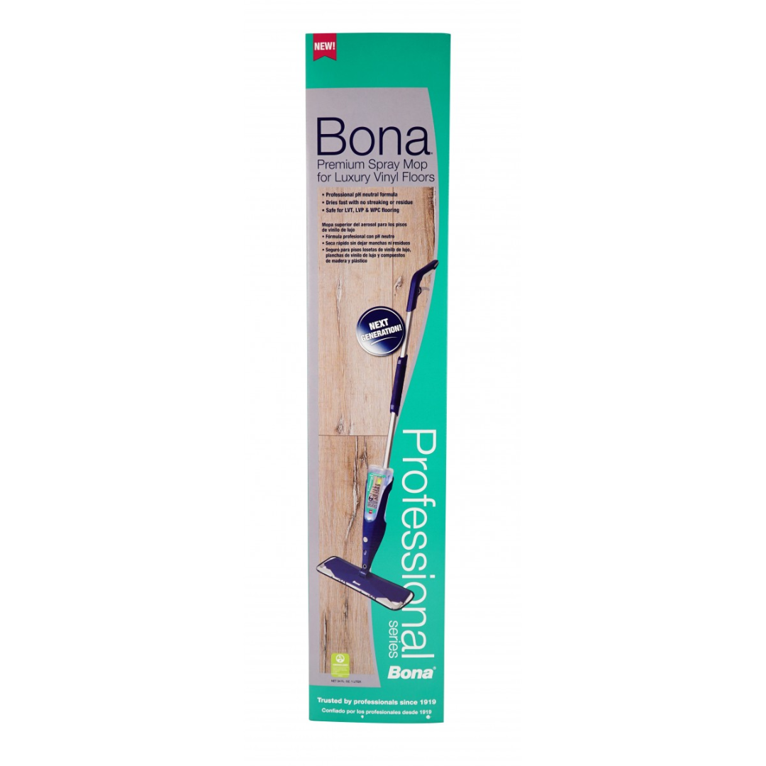Ensemble de vadrouille et nettoyant Bona pour les planchers en vinyle - Bona SJ366-CS4