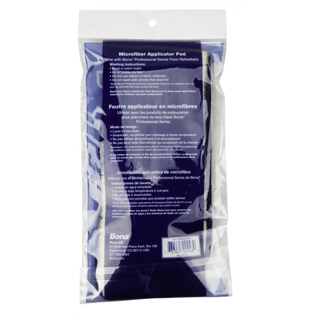 Feutre applicateur en microfibres de rechange 10,1 cm x 45,7 cm (4" x 18") - Bona SJ323