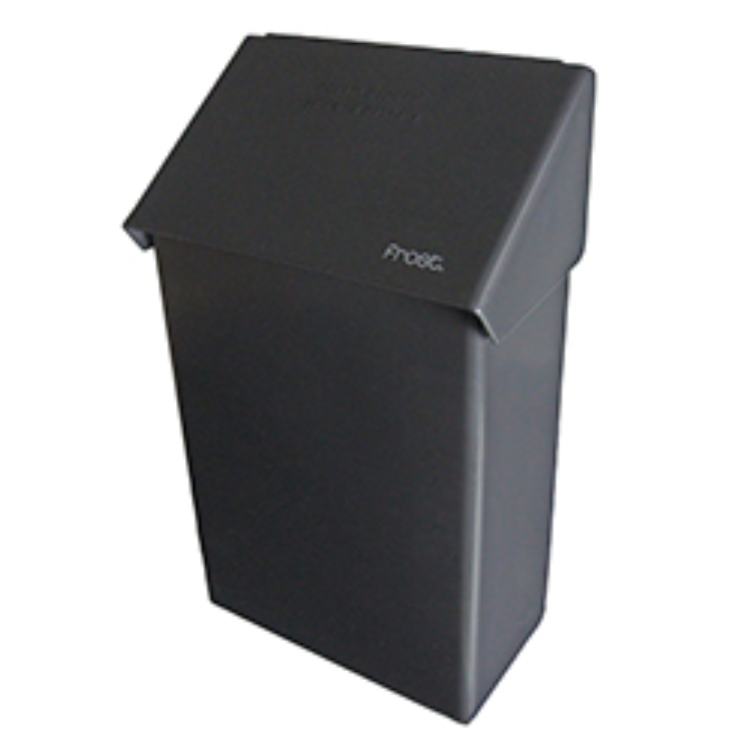 Poubelle Serviette Sanitaire En Acier Noir UN