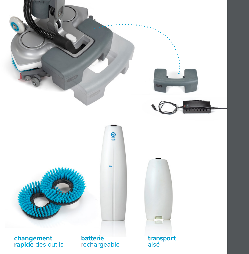 Mini autolaveuse ''I-MOP LITE" 14''