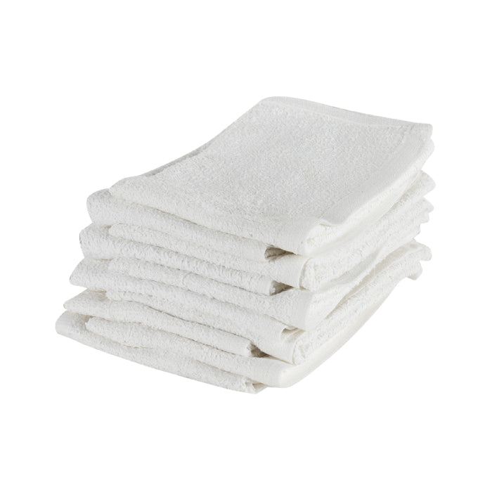 Serviette de Ratine blanche neuve 15"X25" 12/bte - sanichoix