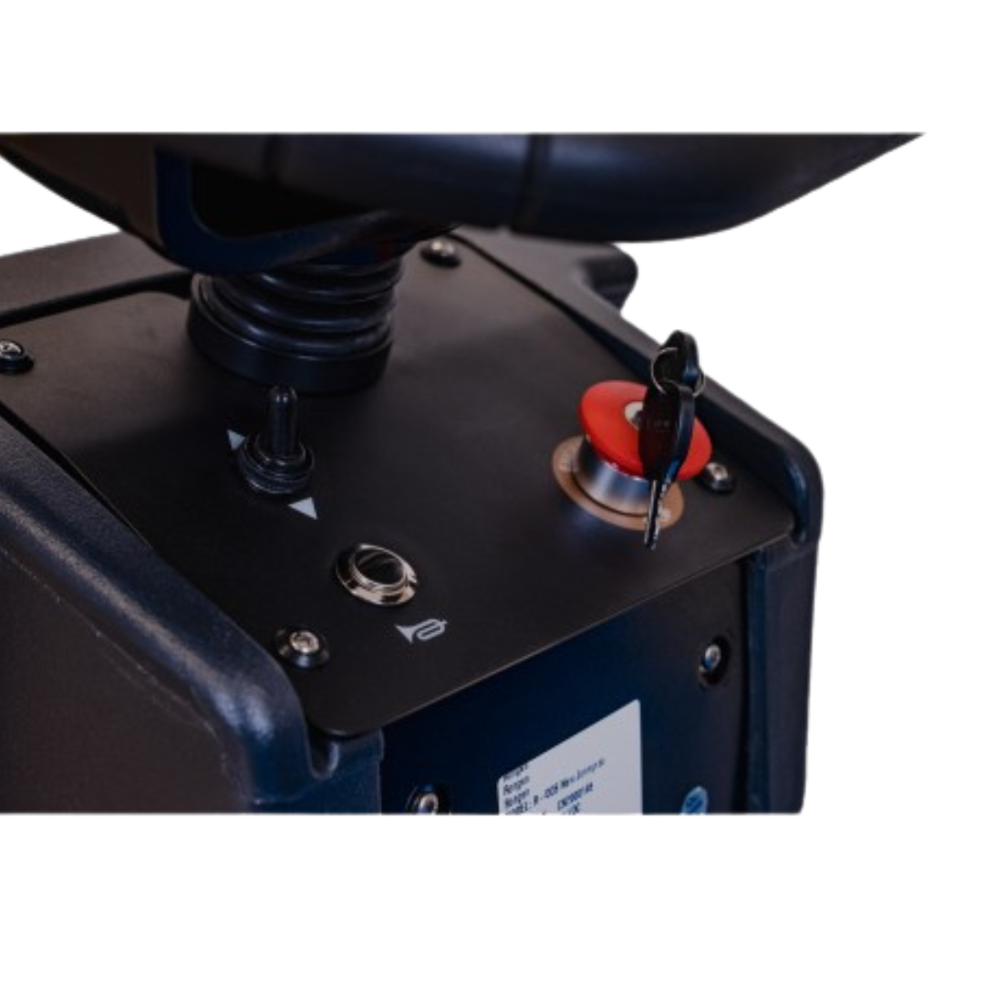 Balai motorisé industriel autoporté - Johnny Vac JVC40SWEEPN - 39,5" (1 003 mm) de largeur de nettoyage - batterie et chargeur inclus