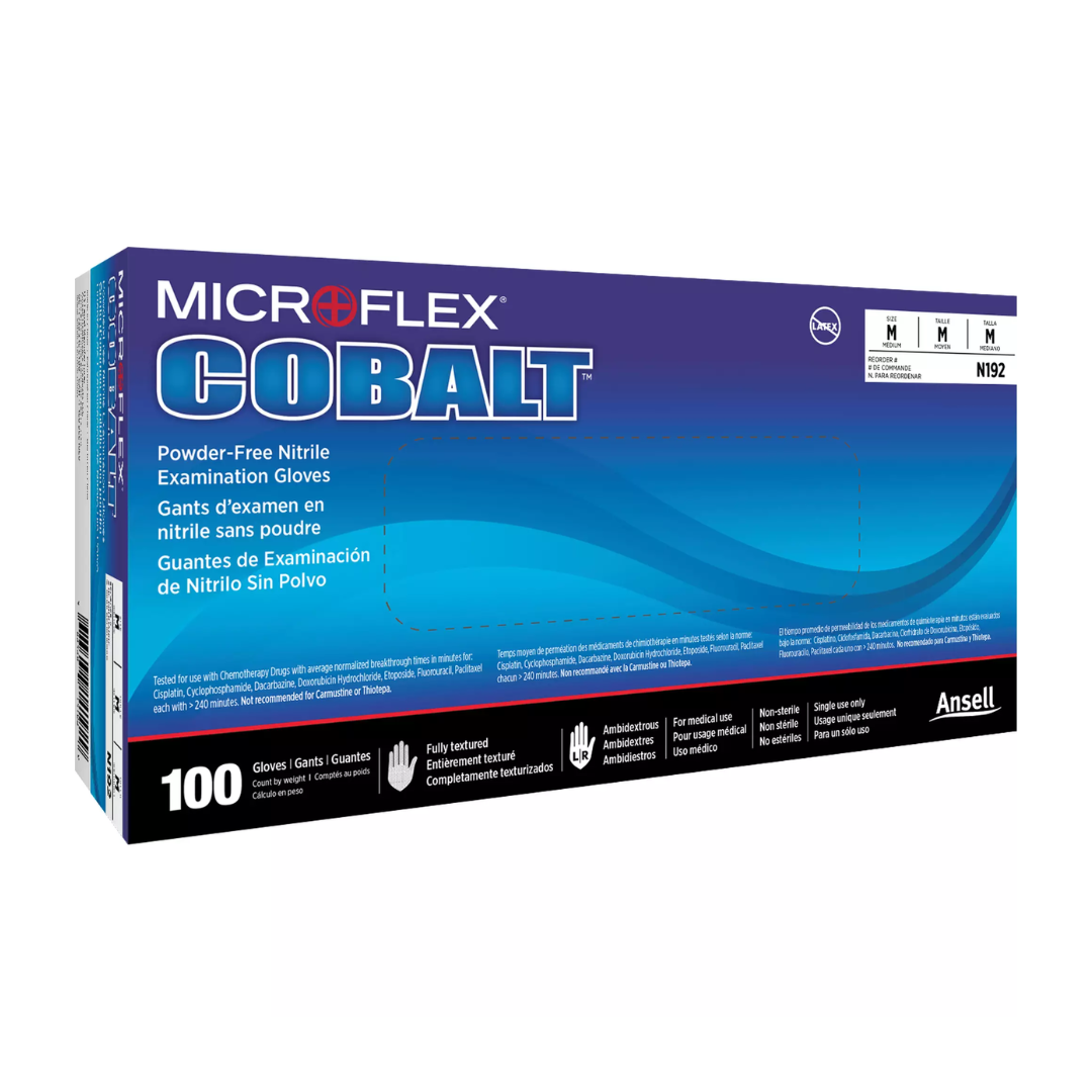 Gants en nitrile Ansell Microflex Cobalt N19 10 X 100