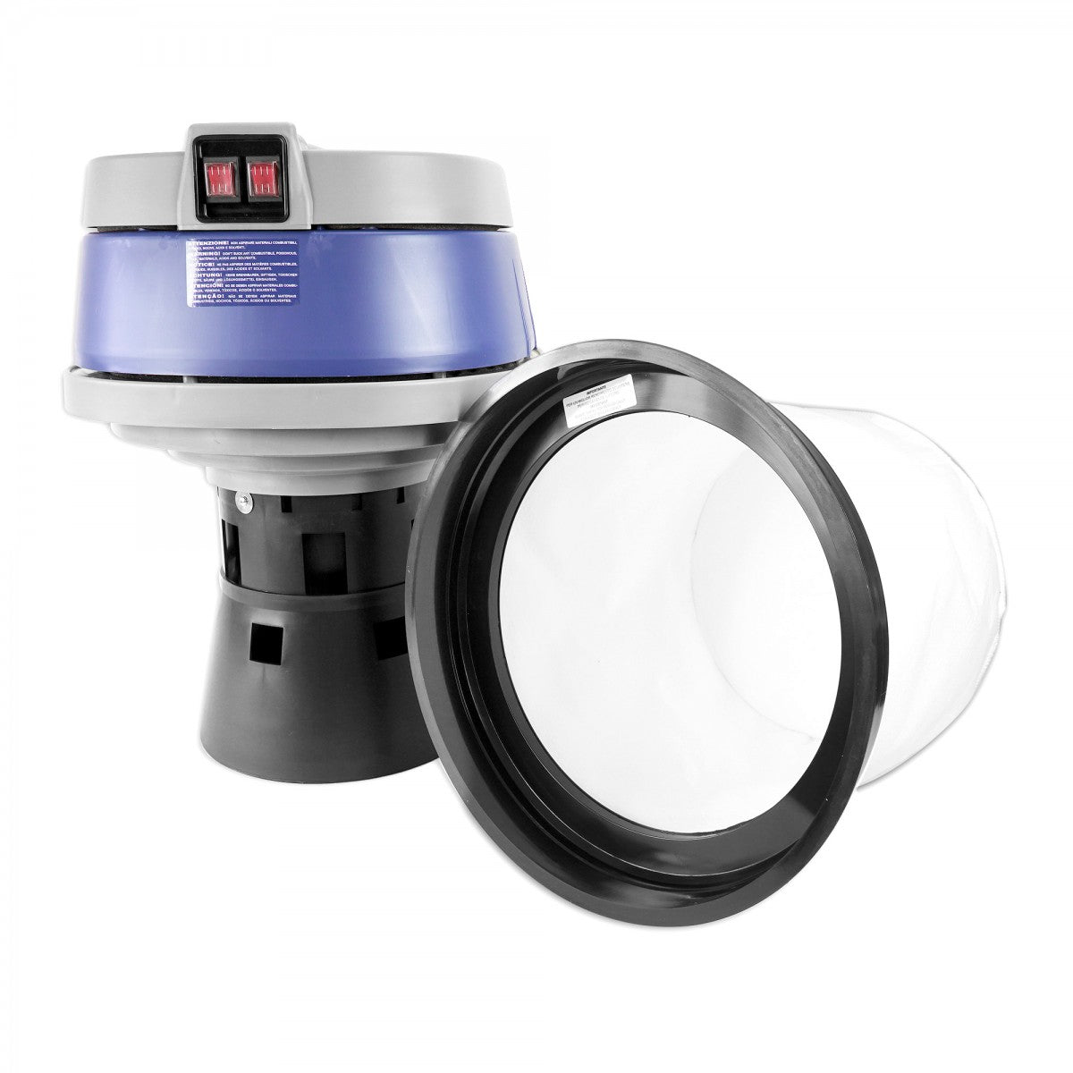 Aspirateur commercial sec et humide - capacité de 57 L (15 gal) - boyau de 3 m (10'') - manchons en métal - brosses et accessoires inclus - Ghibli 17761250210