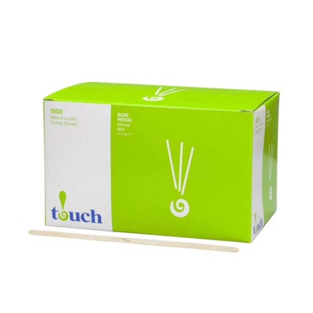 Bâtons à café en bois 1000/boîte