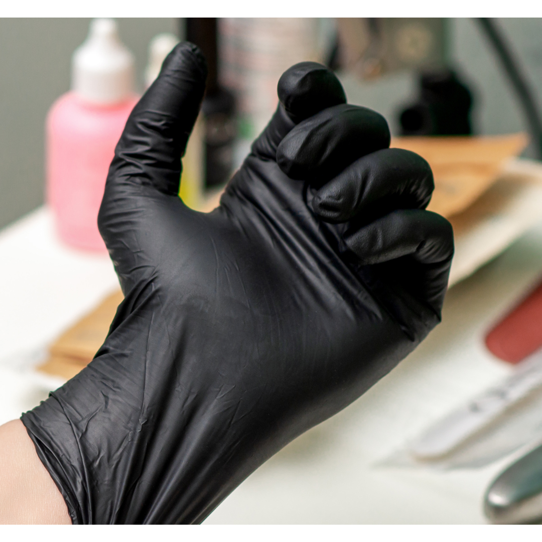 Gants en nitrile résistants 6 mil Noir *LIVRAISON GRATUITE