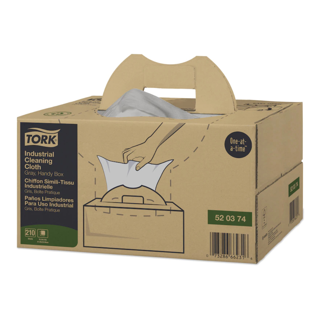Chiffon simili-tissu de nettoyage industriel Tork, 210/boîte
