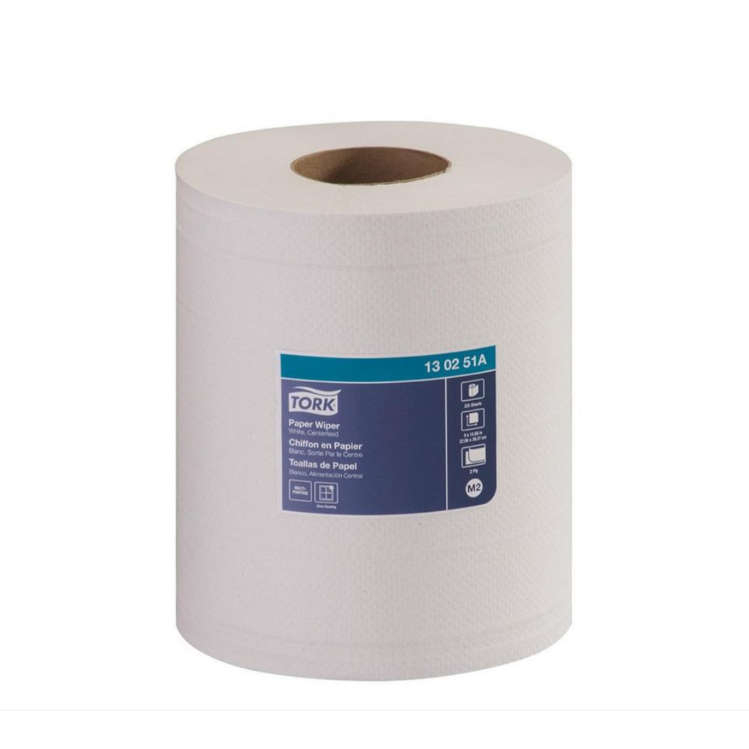 Chiffon Blanc 2 Plis débit par le centre 1300/caisse