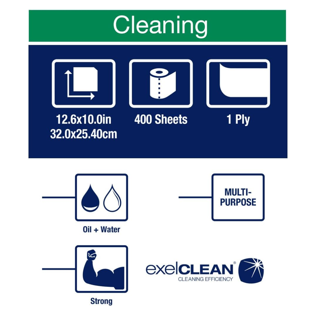 Chiffons essuie-tout simili-tissu Tork Premium, 500 Feuilles/Rouleau