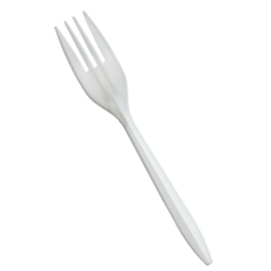 Fourchette en plastique Blanche 1000/CS