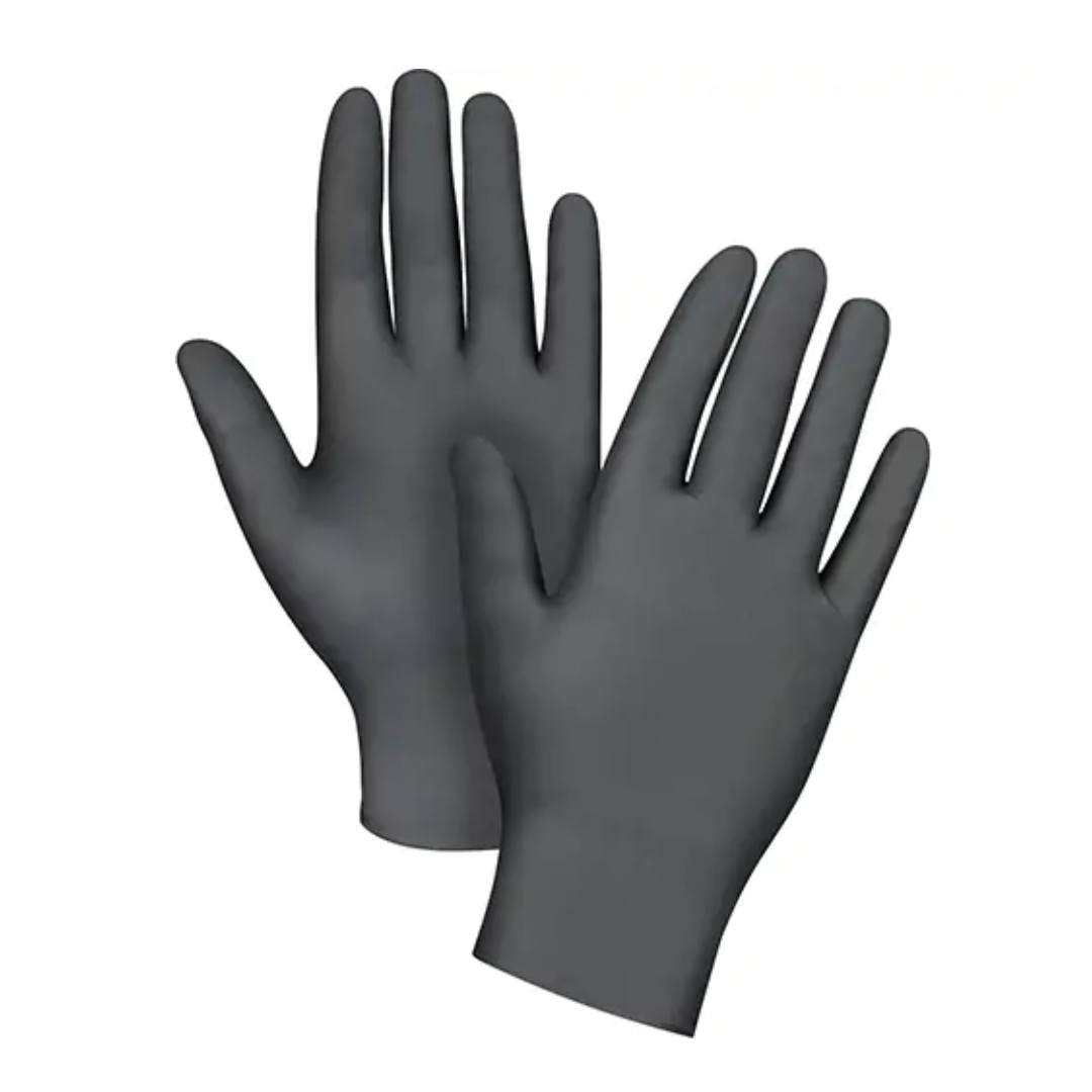 Black nitrile gloves 5 mil CASE 10 X 100