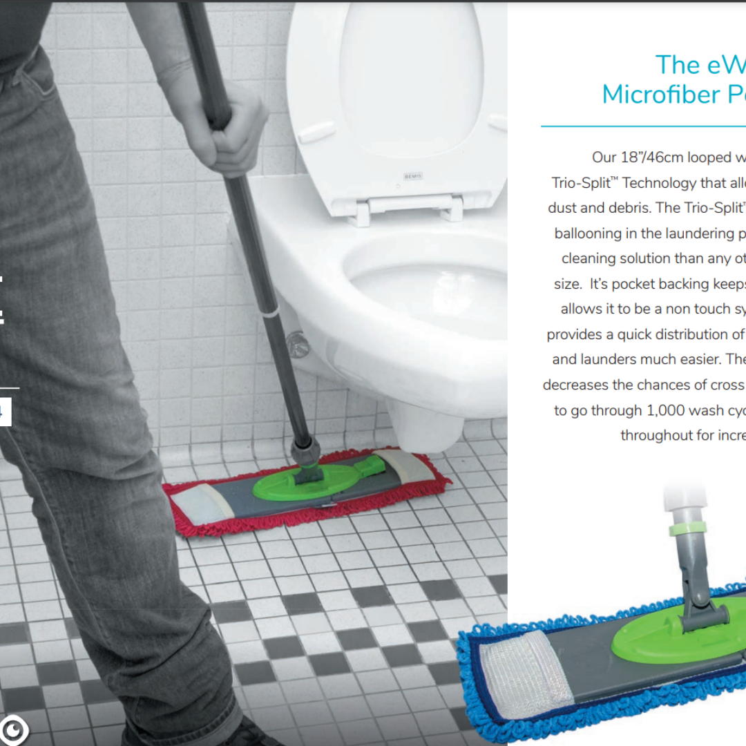 Manche télescopique E-handle pour microfibre 18''