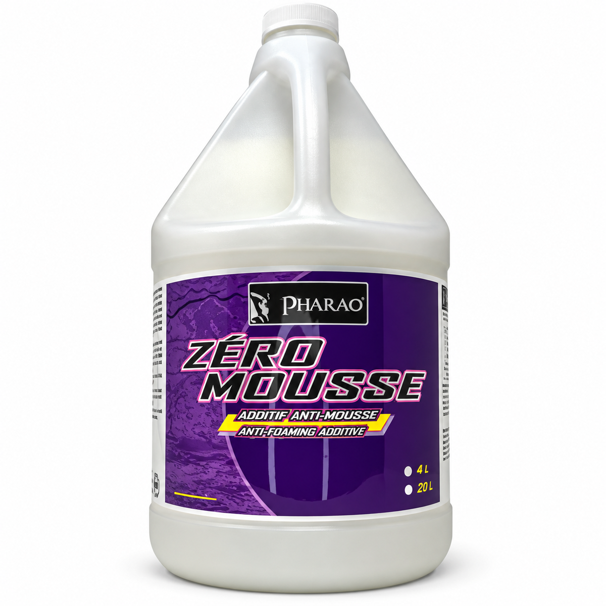 Additif anti-mousse Zéro Mousse Pharao – contenant de 4 L