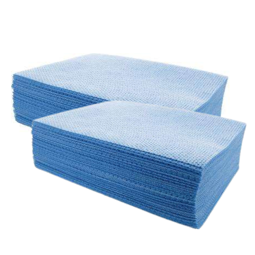 Chiffons bleus pour services alimentaires 400/cs