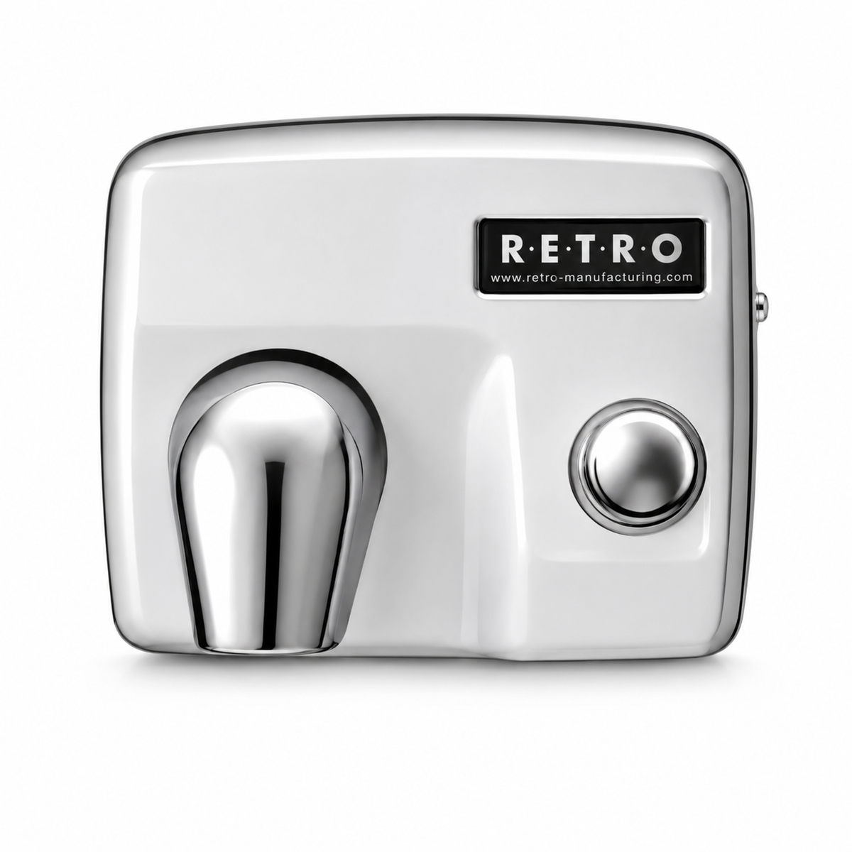 Retro Séchoir à mains avec bouton poussoir 2 Couleurs