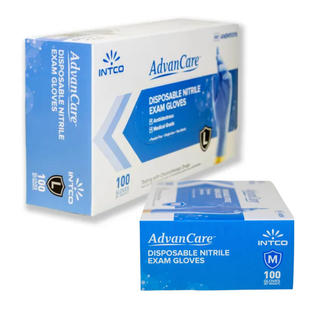 Gants d'examen en nitrile bleu 10 X 100 LIVRAISON GRATUITE