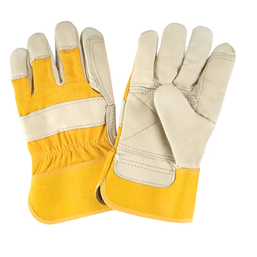 Gants d'ajusteur de première qualité, Paume en Cuir fleur de vache, Doublure en Coton