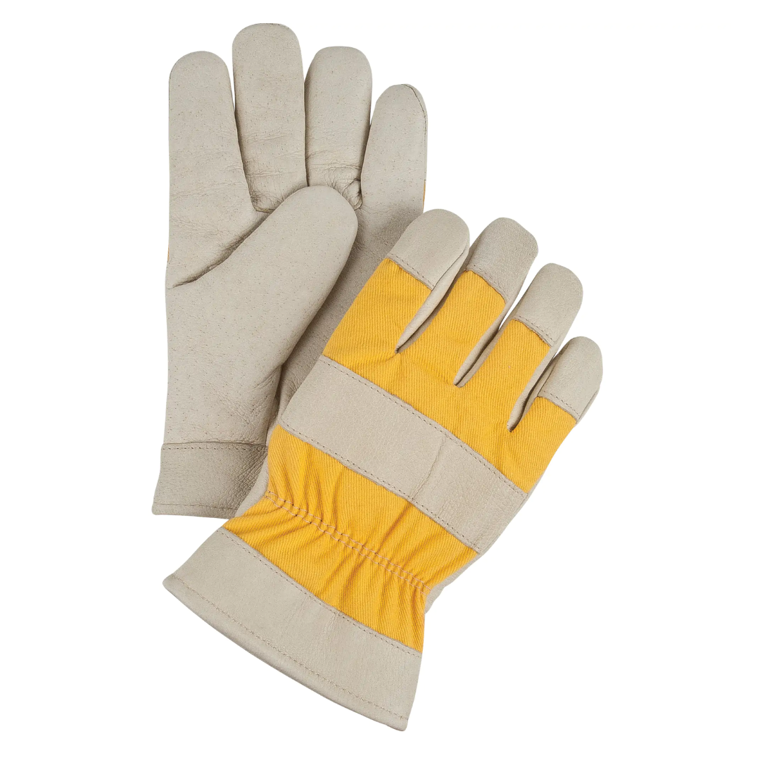 Gants de première qualité, Paume en Cuir fleur de porc, Doublure en Molleton de mousse
