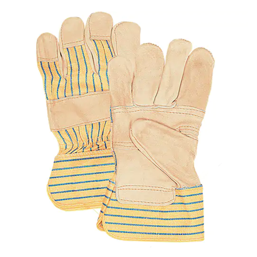 Gants d'ajusteur à paume renforcée en cuir fleur de porc