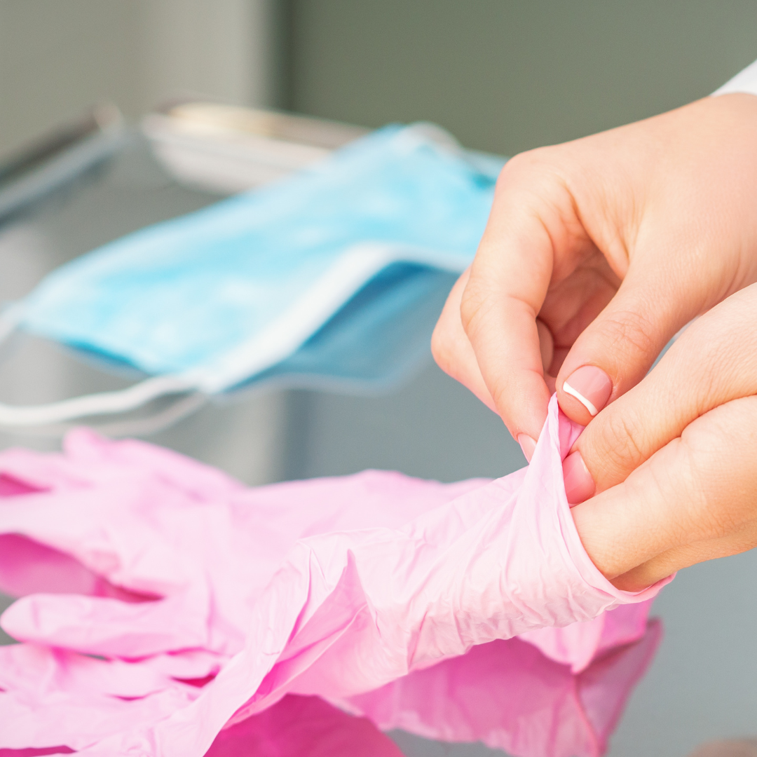 Gants en nitrile Rose 10 X 100 * LIVRAISON GRATUITE