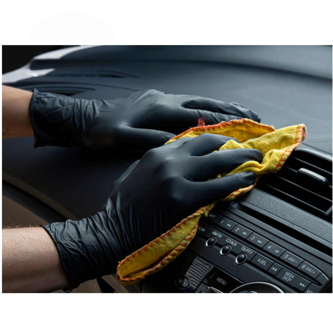 Gants d'examen en nitrile sans poudre 5 mil Noir *LIVRAISON GRATUITE