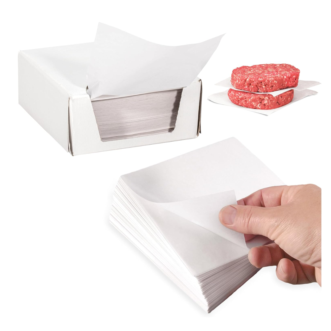 Papier ciré à viande 5.25'' x 5.25'' 1000/bte