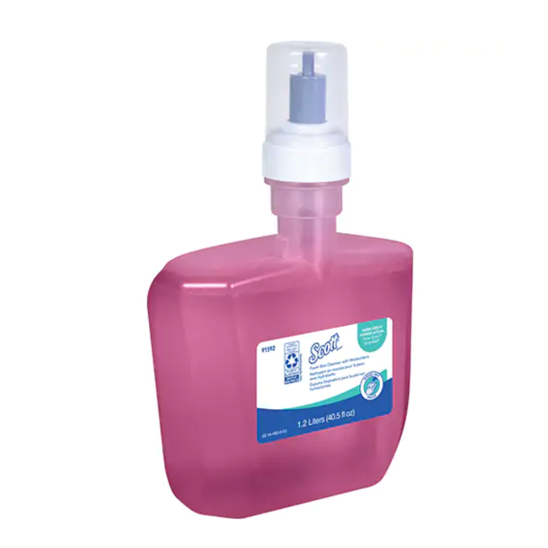 "SCOTT" Savon mousse nettoyante avec hydratants 2 X 1200ML/CS Code :