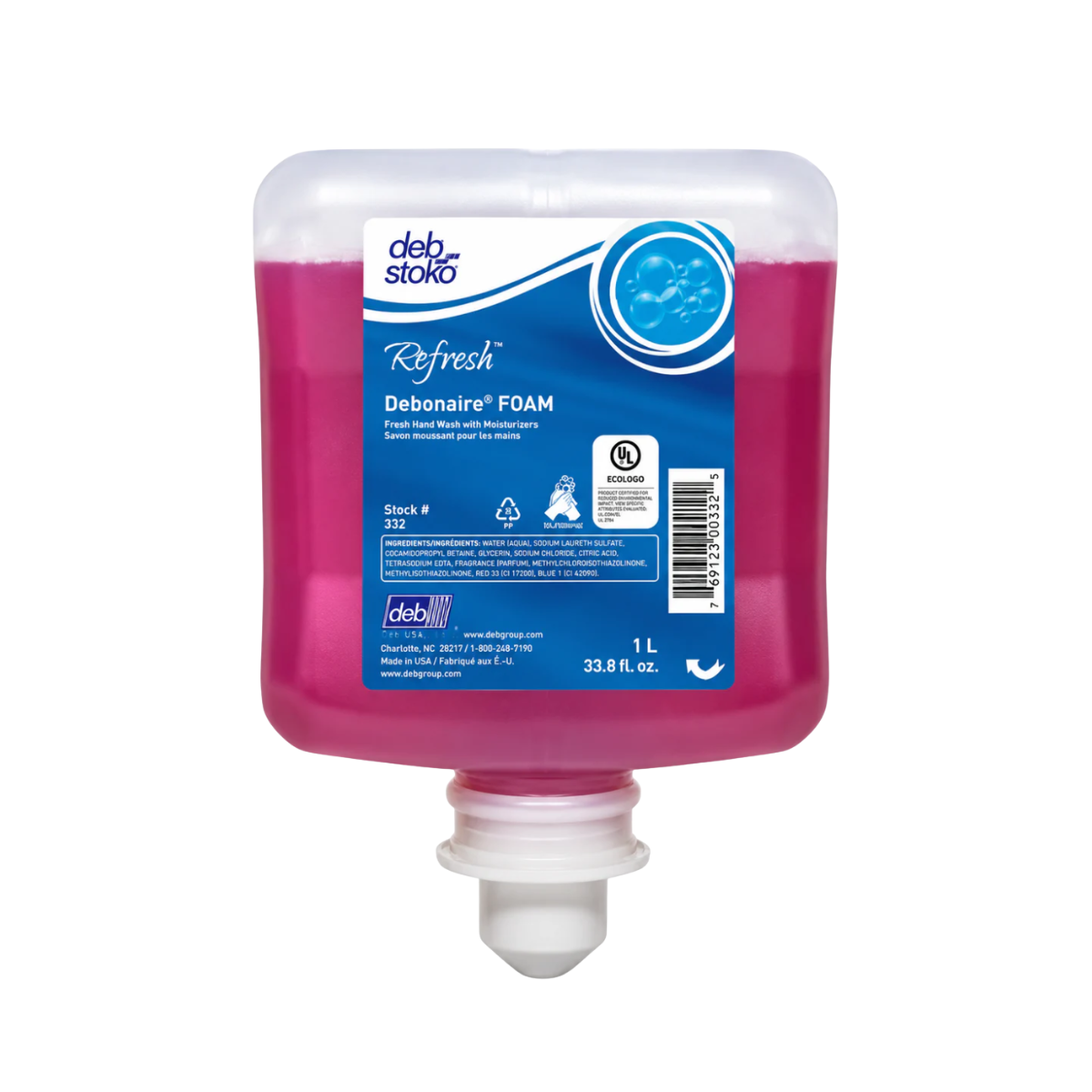 Savon mousse Debonaire Refresh *CAISSE* 6 X 1L
