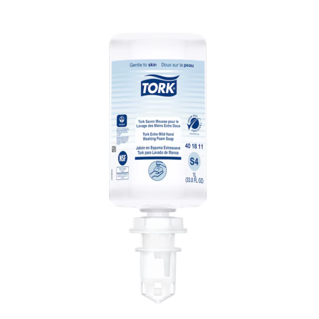 Savon à main mousse Extra-Doux Tork CAISSE 6 X 1L