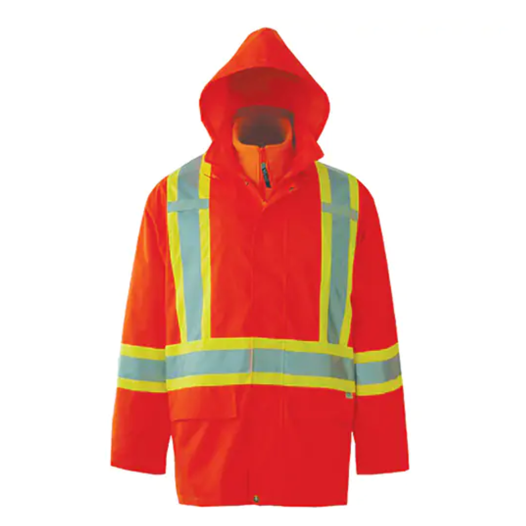 Vestes de sécurité 3 en 1 Journeyman, Polyester, Orange haute visibilité