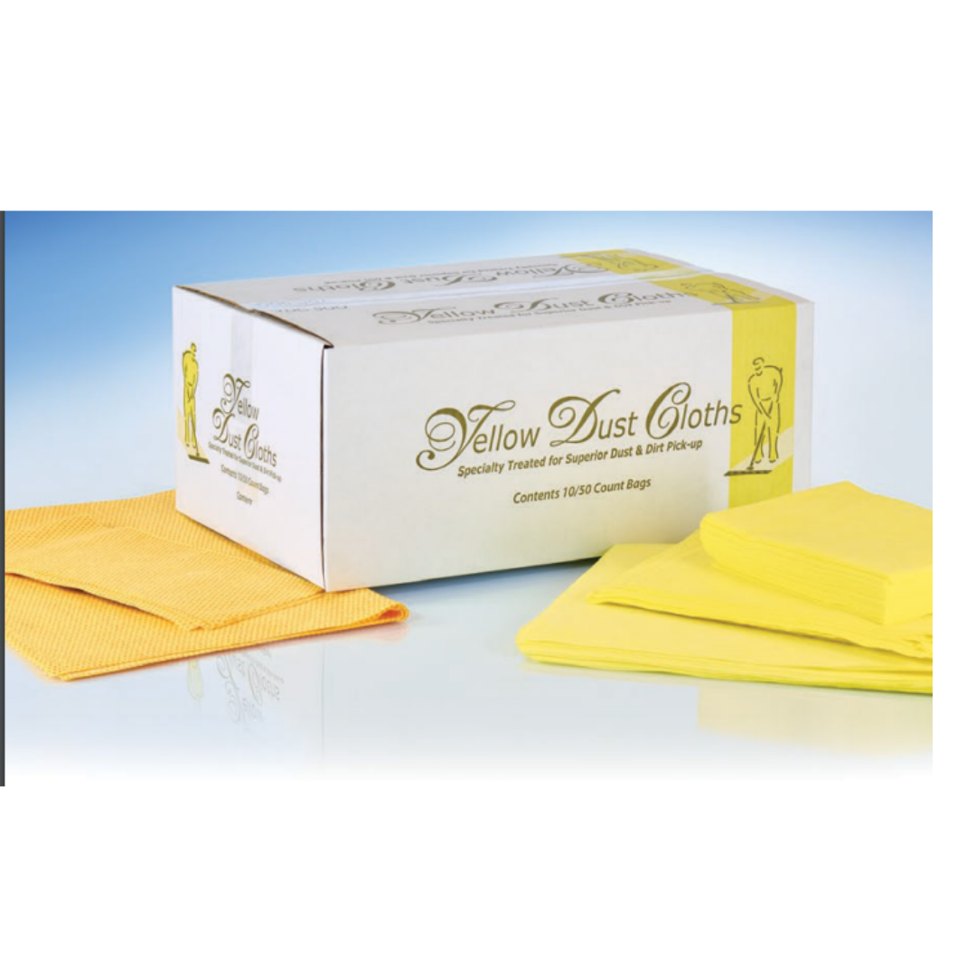 Chiffon à épousseter jaune 23"X24" 500/CS