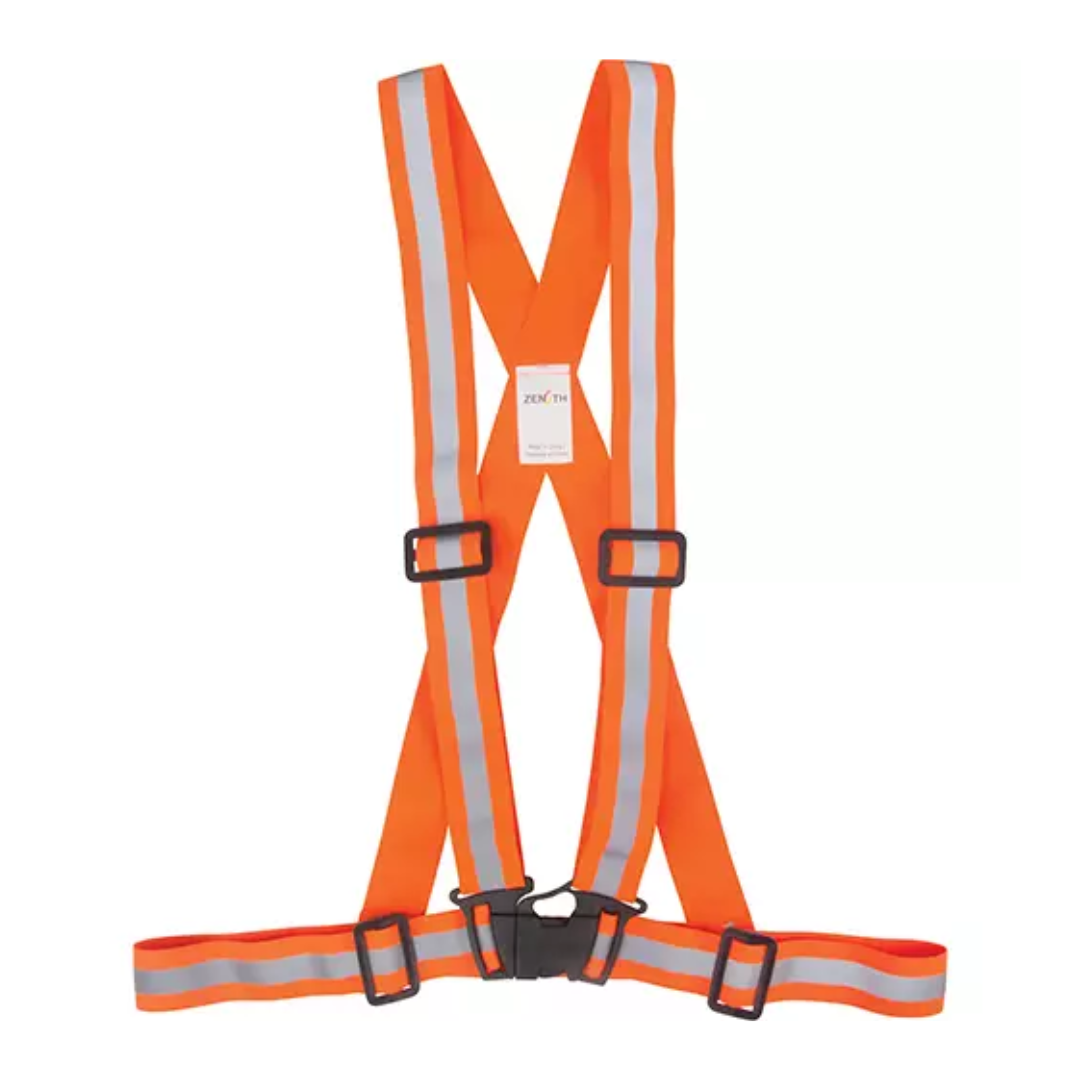 Harnais réfléchissants pour circulation, Orange haute visibilité