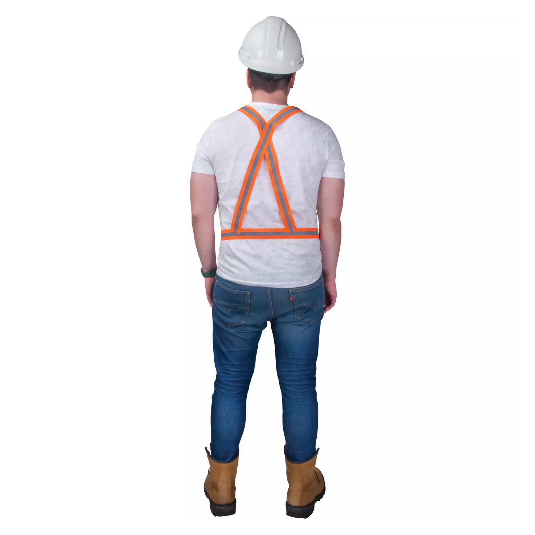 Harnais réfléchissants pour circulation, Orange haute visibilité