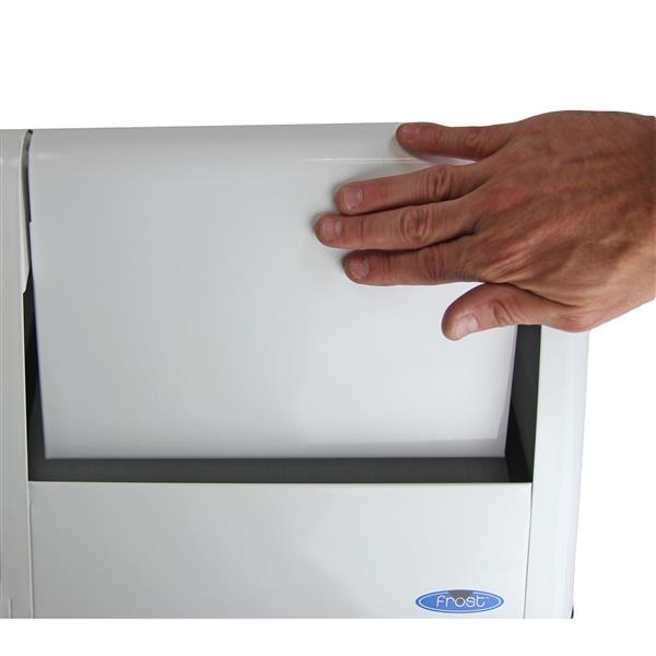 Poubelle 300NL en métal Blanc 105L